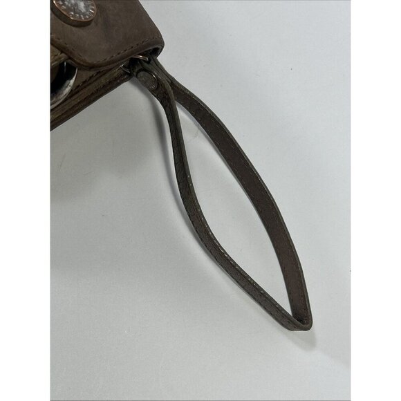 Ted Baker London Brown Trifold Wallet Wristlet Zip Coin - Picture 8 of 9